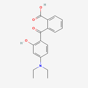 molecular formula C18H19NO4 B1346793 2-(4-(Diethylamino)-2-hydroxybenzoyl)benzoic acid CAS No. 5809-23-4