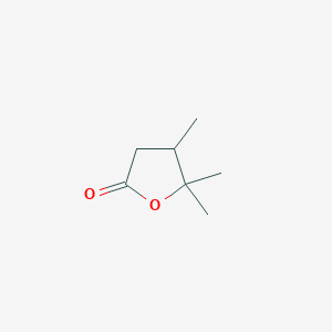 molecular formula C7H12O2 B013468 2(3H)-Furanone, dihydro-4,5,5-trimethyl- CAS No. 2981-96-6