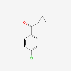 molecular formula C10H9ClO B1346817 4-Chlorophenyl cyclopropyl ketone CAS No. 6640-25-1