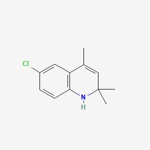 molecular formula C12H14ClN B1346821 6-Chloro-1,2-dihydro-2,2,4-trimethylquinoline CAS No. 6848-16-4