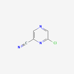 molecular formula C5H2ClN3 B1346822 6-氯吡嗪-2-碳腈 CAS No. 6863-74-7