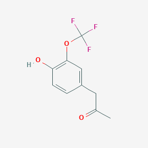 molecular formula C10H9F3O3 B1346847 4-(2-Oxopropyl)-2-(trifluoromethoxy)phenol 