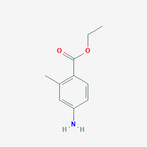 molecular formula C10H13NO2 B1346848 Ethyl 4-amino-2-methylbenzoate CAS No. 74450-59-2