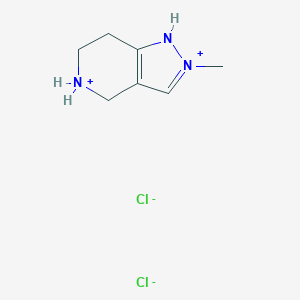 molecular formula C7H13Cl2N3 B134685 4,5,6,7-Tetrahydro-2-methyl-2H-pyrazolo[4,3-c]pyridine dihydrochloride CAS No. 157327-45-2