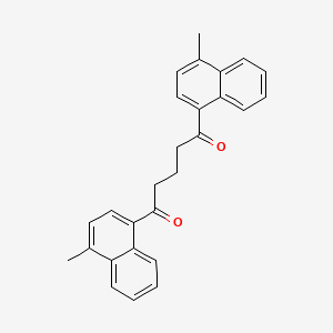 molecular formula C27H24O2 B1346850 1,5-Bis(4-methylnaphthalen-1-yl)pentane-1,5-dione 