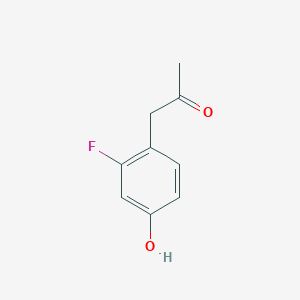 molecular formula C9H9FO2 B1346855 1-(2-Fluoro-4-hydroxyphenyl)propan-2-one CAS No. 1017060-31-9
