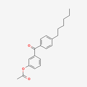 molecular formula C21H24O3 B1346866 3-Acetoxy-4'-hexylbenzophenone CAS No. 890099-96-4