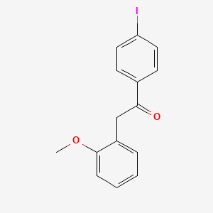 molecular formula C15H13IO2 B1346878 4'-Iodo-2-(2-methoxyphenyl)acetophenone CAS No. 898784-93-5