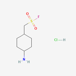 molecular formula C7H15ClFNO2S B13468957 Rac-[(1s,4s)-4-aminocyclohexyl]methanesulfonyl fluoride hydrochloride CAS No. 2913228-96-1