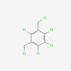 molecular formula C8H4Cl6 B1346900 alpha,alpha',2,4,5,6-Hexachloro-m-xylene CAS No. 1133-57-9