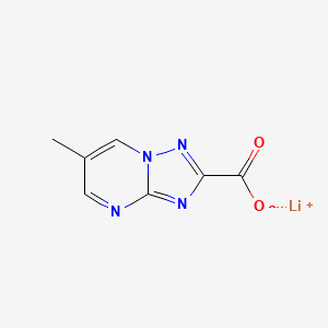 molecular formula C7H5LiN4O2 B13469006 Lithium(1+) 6-methyl-[1,2,4]triazolo[1,5-a]pyrimidine-2-carboxylate 