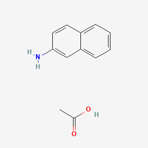 molecular formula C12H13NO2 B1346901 2-Naphthylammonium acetate CAS No. 553-00-4