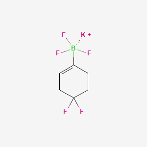 molecular formula C6H7BF5K B13469020 Potassium (4,4-difluorocyclohex-1-en-1-yl)trifluoroborate 