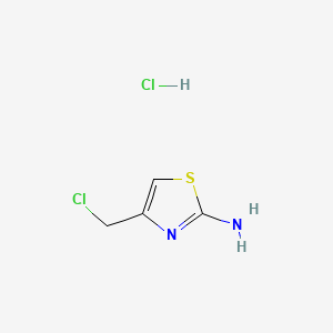 molecular formula C4H6Cl2N2S B1346905 2-Thiazolamine, 4-(chloromethyl)-, monohydrochloride CAS No. 59608-97-8