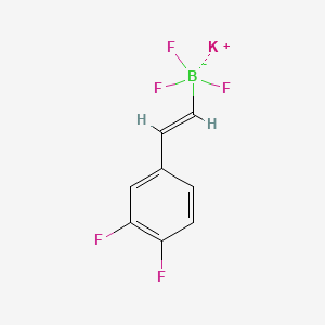 molecular formula C8H5BF5K B13469076 Potassium (3,4-difluorostyryl)trifluoroborate 