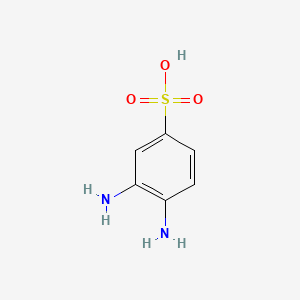 molecular formula C6H8N2O3S B1346913 3,4-Diaminobenzenesulfonic acid CAS No. 7474-78-4