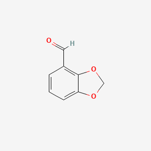 molecular formula C8H6O3 B1346917 1,3-Benzodioxole-4-carbaldehyde CAS No. 7797-83-3