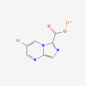 molecular formula C7H3BrLiN3O2 B13469205 Lithium(1+)3-bromoimidazo[1,5-a]pyrimidine-6-carboxylate 