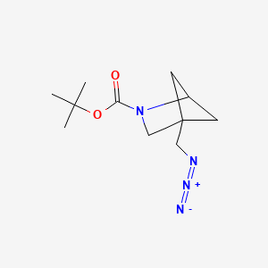 molecular formula C11H18N4O2 B13469209 Tert-butyl 4-(azidomethyl)-2-azabicyclo[2.1.1]hexane-2-carboxylate 