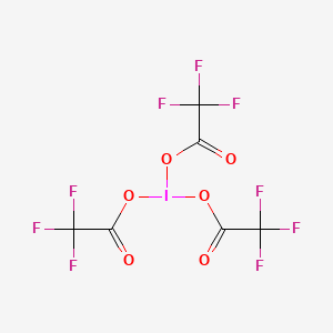 molecular formula C6F9IO6 B1346924 三(三氟乙酸酯-O)碘 CAS No. 14353-86-7