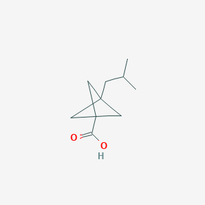 molecular formula C10H16O2 B13469249 3-(2-Methylpropyl)bicyclo[1.1.1]pentane-1-carboxylic acid 
