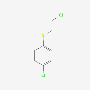 molecular formula C8H8Cl2S B1346925 1-Chloro-4-[(2-chloroethyl)thio]benzene CAS No. 14366-73-5