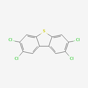 molecular formula C12H4Cl4S B1346927 2,3,7,8-Tetrachlorodibenzothiophene CAS No. 133513-17-4