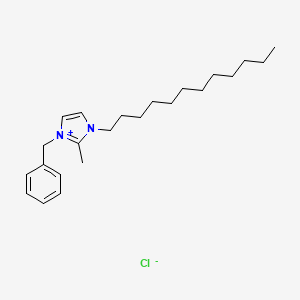 molecular formula C23H37ClN2 B1346938 3-Benzyl-1-dodecyl-2-methyl-1h-imidazol-3-ium chloride CAS No. 21054-72-8
