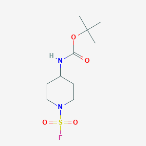 molecular formula C10H19FN2O4S B13469438 Tert-butyl (1-(fluorosulfonyl)piperidin-4-yl)carbamate 