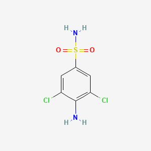 molecular formula C6H6Cl2N2O2S B1346951 4-氨基-3,5-二氯苯磺酰胺 CAS No. 22134-75-4