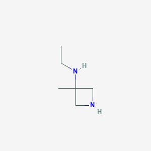 molecular formula C6H14N2 B134696 N-ethyl-3-methylazetidin-3-amine CAS No. 149696-15-1