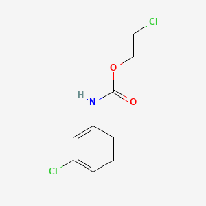 molecular formula C9H9Cl2NO2 B1346965 2-氯乙基 N-(3-氯苯基)氨基甲酸酯 CAS No. 587-56-4