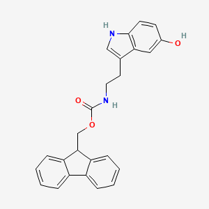 molecular formula C25H22N2O3 B13469749 (9H-fluoren-9-yl)methyl N-[2-(5-hydroxy-1H-indol-3-yl)ethyl]carbamate 