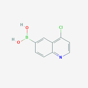 molecular formula C9H7BClNO2 B13469751 (4-Chloroquinolin-6-yl)boronic acid 