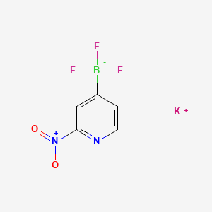 molecular formula C5H3BF3KN2O2 B13469789 Potassium trifluoro(2-nitropyridin-4-yl)borate 