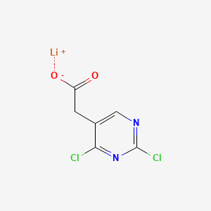 molecular formula C6H3Cl2LiN2O2 B13469795 Lithium(1+) 2-(2,4-dichloropyrimidin-5-yl)acetate 