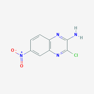 molecular formula C8H5ClN4O2 B13469919 3-Chloro-6-nitroquinoxalin-2-amine 