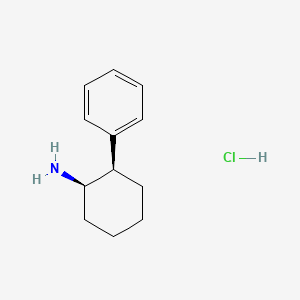 molecular formula C12H18ClN B13469932 cis-2-Phenylcyclohexylamine hydrochloride CAS No. 79389-38-1