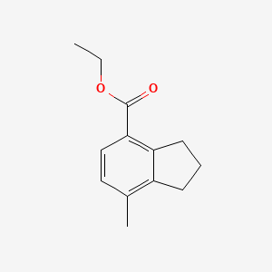 ethyl 7-methyl-2,3-dihydro-1H-indene-4-carboxylate
