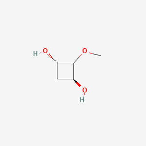 molecular formula C5H10O3 B13469947 rac-(1R,3R)-2-methoxycyclobutane-1,3-diol 