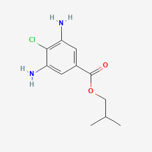 molecular formula C11H15ClN2O2 B1347002 Isobutyl 3,5-diamino-4-chlorobenzoate CAS No. 32961-44-7