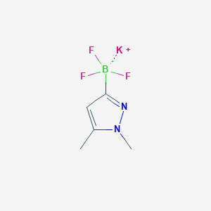 molecular formula C5H7BF3KN2 B13470023 Potassium (1,5-dimethyl-1H-pyrazol-3-yl)trifluoroborate 