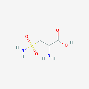 molecular formula C3H8N2O4S B13470030 3-Sulfamoylalanine CAS No. 18684-20-3