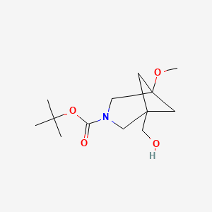 molecular formula C13H23NO4 B13470065 Tert-butyl 1-(hydroxymethyl)-5-methoxy-3-azabicyclo[3.1.1]heptane-3-carboxylate 