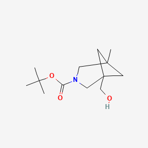 molecular formula C13H23NO3 B13470066 Tert-butyl 1-(hydroxymethyl)-5-methyl-3-azabicyclo[3.1.1]heptane-3-carboxylate 