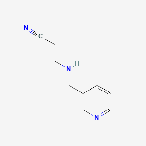 molecular formula C9H11N3 B1347007 3-(3-Pyridylmethylamino)propanenitrile CAS No. 33611-48-2