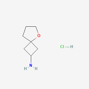molecular formula C7H14ClNO B13470079 5-Oxaspiro[3.4]octan-2-aminehydrochloride 