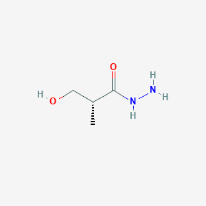 molecular formula C4H10N2O2 B13470099 (2R)-3-hydroxy-2-methylpropanehydrazide 
