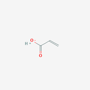 molecular formula C3H4O2<br>CH2=CHCOOH<br>C3H4O2 B134701 Acrylic acid CAS No. 79-10-7