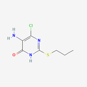molecular formula C7H10ClN3OS B13470109 5-Amino-6-chloro-2-(propylthio)pyrimidin-4-ol CAS No. 2512210-21-6